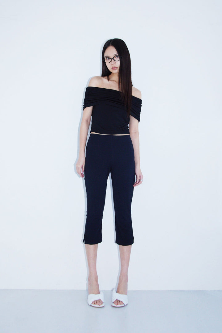 Collagen Gathered Off-Shoulder Top