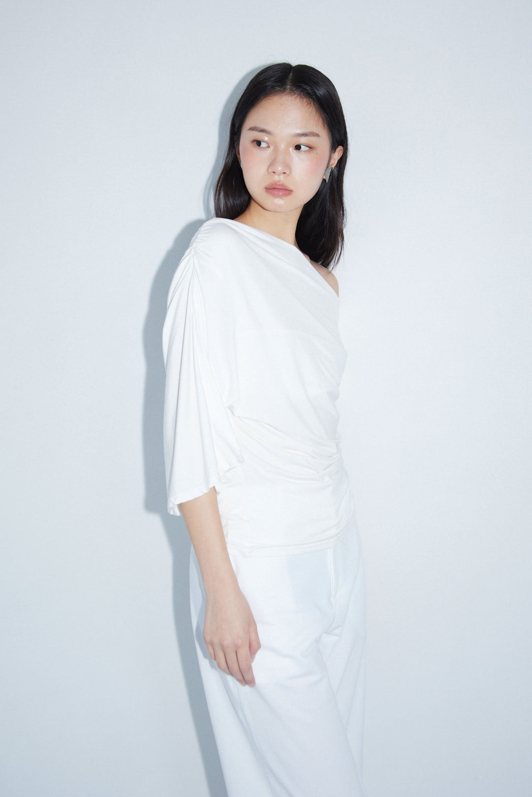 Collagen Off-Shoulder Draped Top