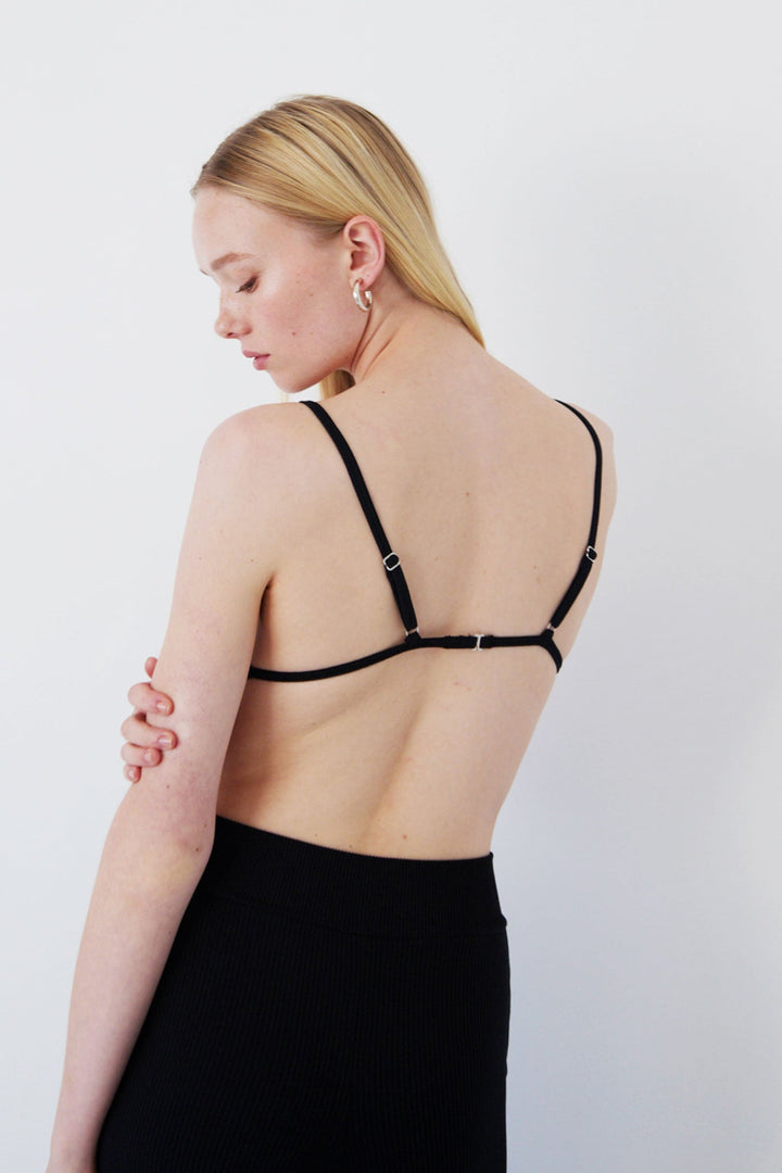 Collagen Ribbed Triangle Bra