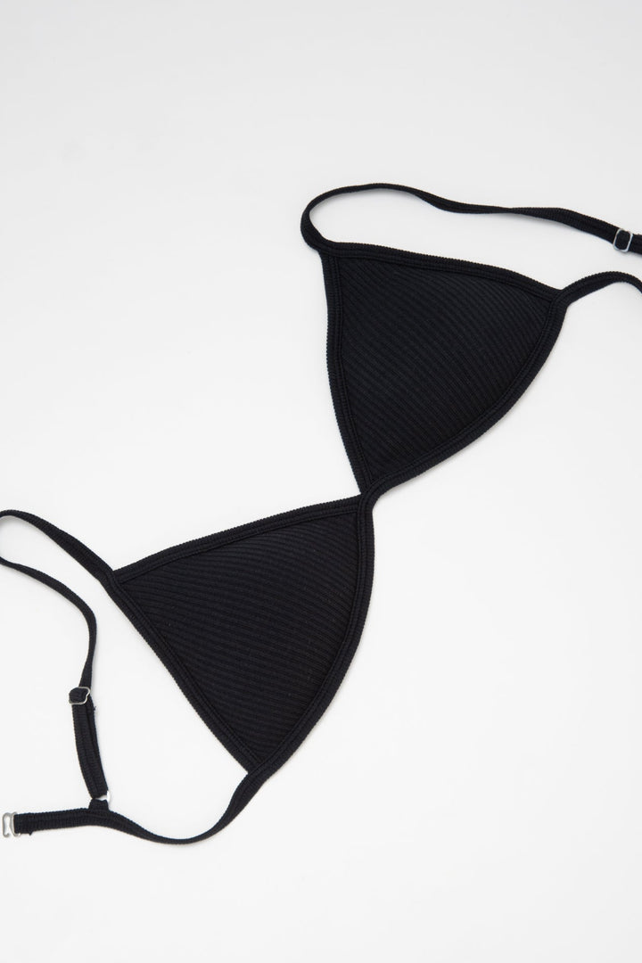 Collagen Ribbed Triangle Bra