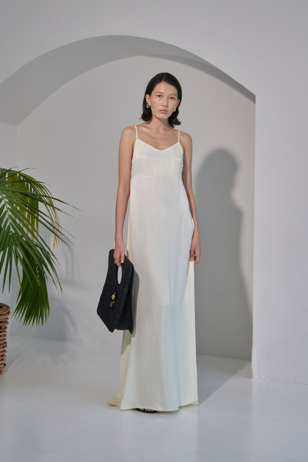 Collagen Satin Slip Dress