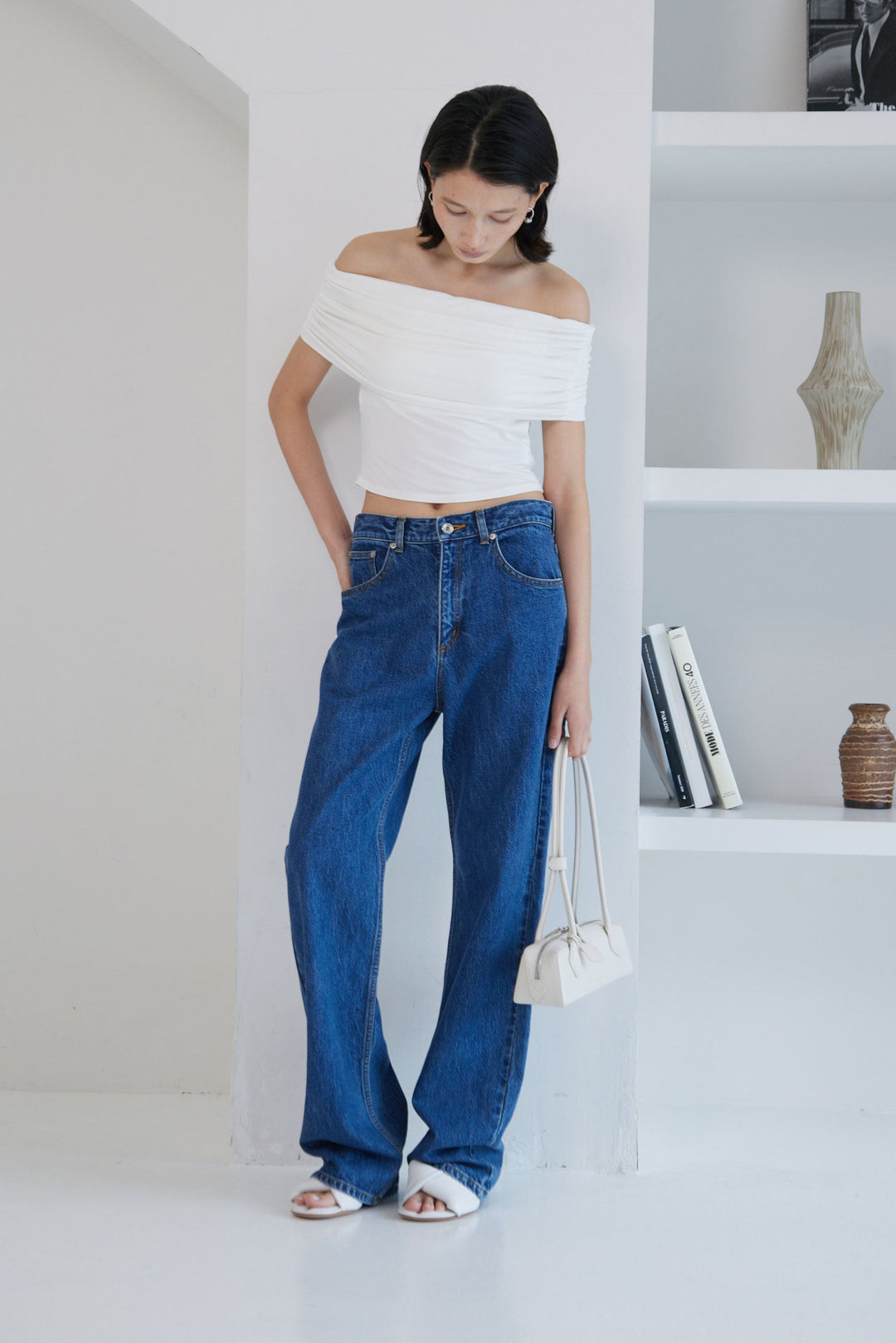 Collagen Straight-Fit Denim Pants