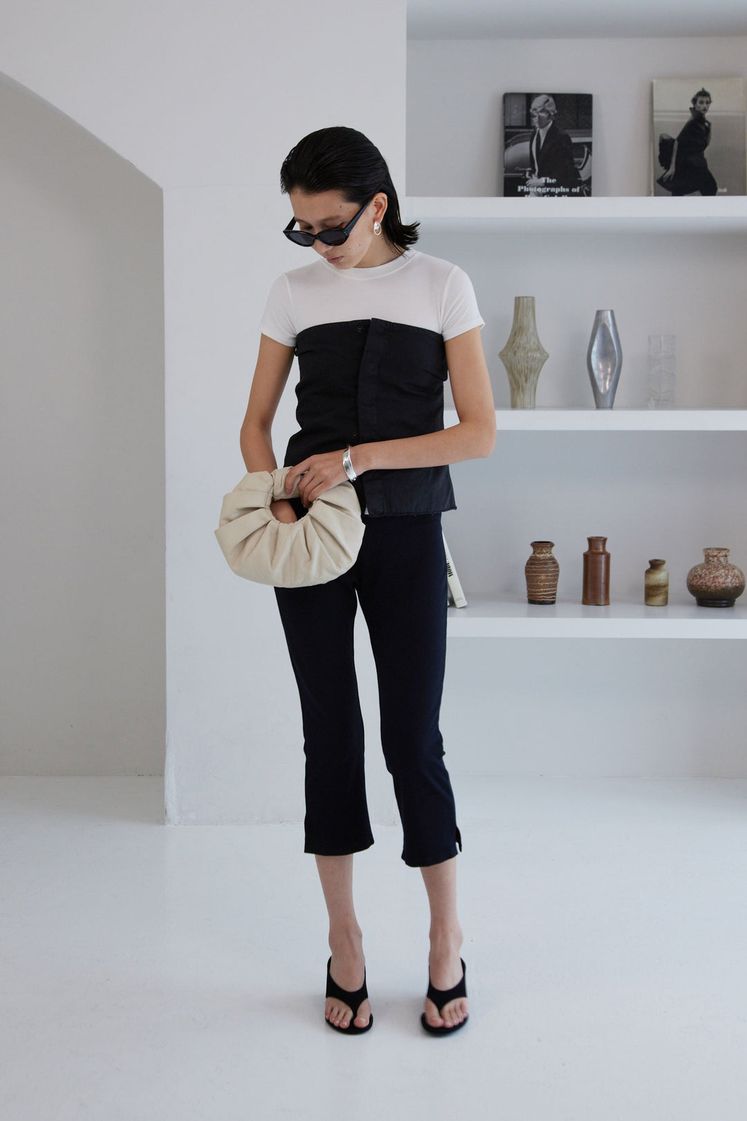 Collagen Ribbed Capri Pants