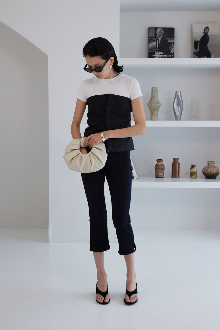 Collagen Ribbed Capri Pants
