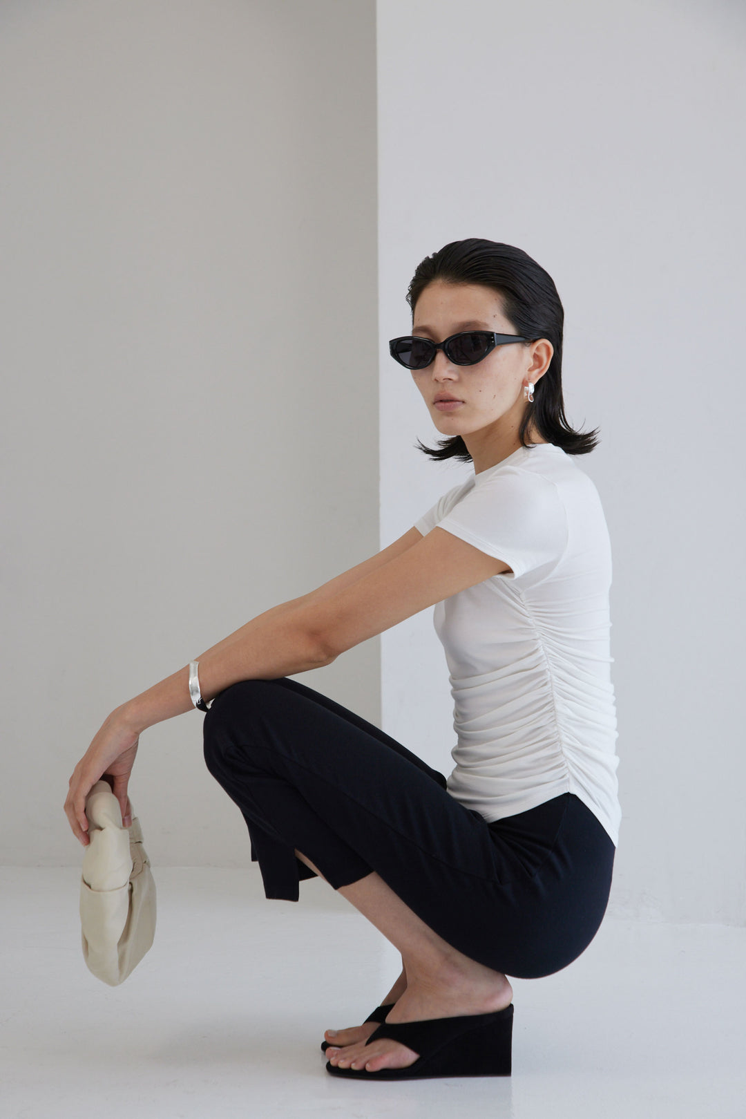 Collagen Ribbed Capri Pants