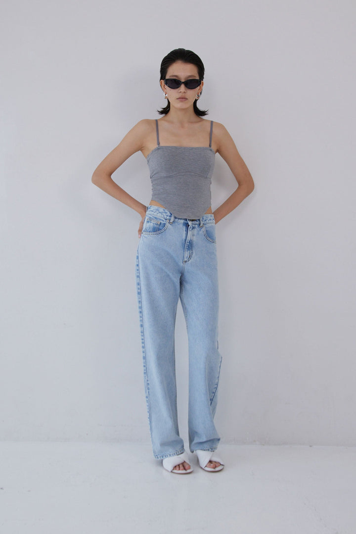 Collagen Straight-Fit Denim Pants