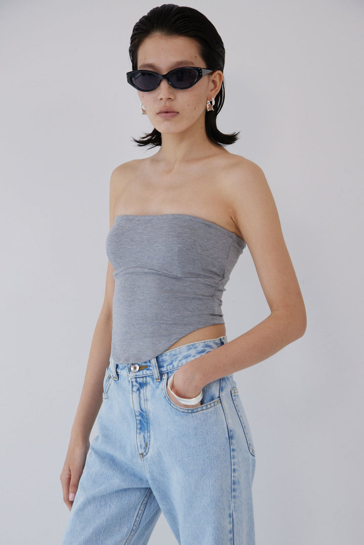Collagen Curved Line Tube Top