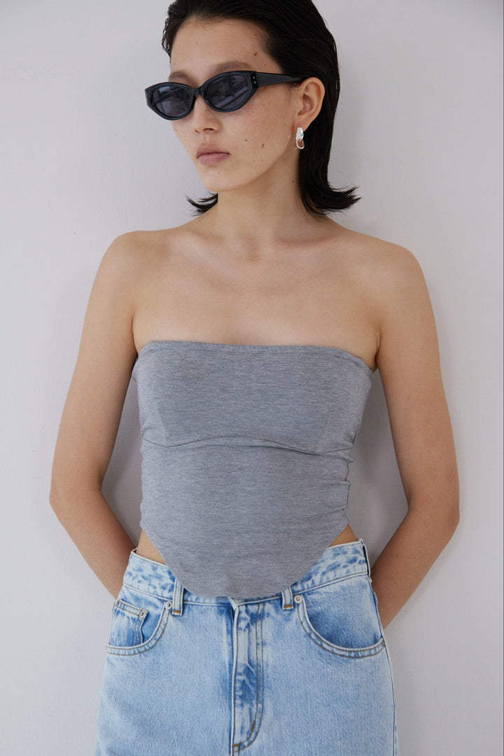 Collagen Curved Line Tube Top