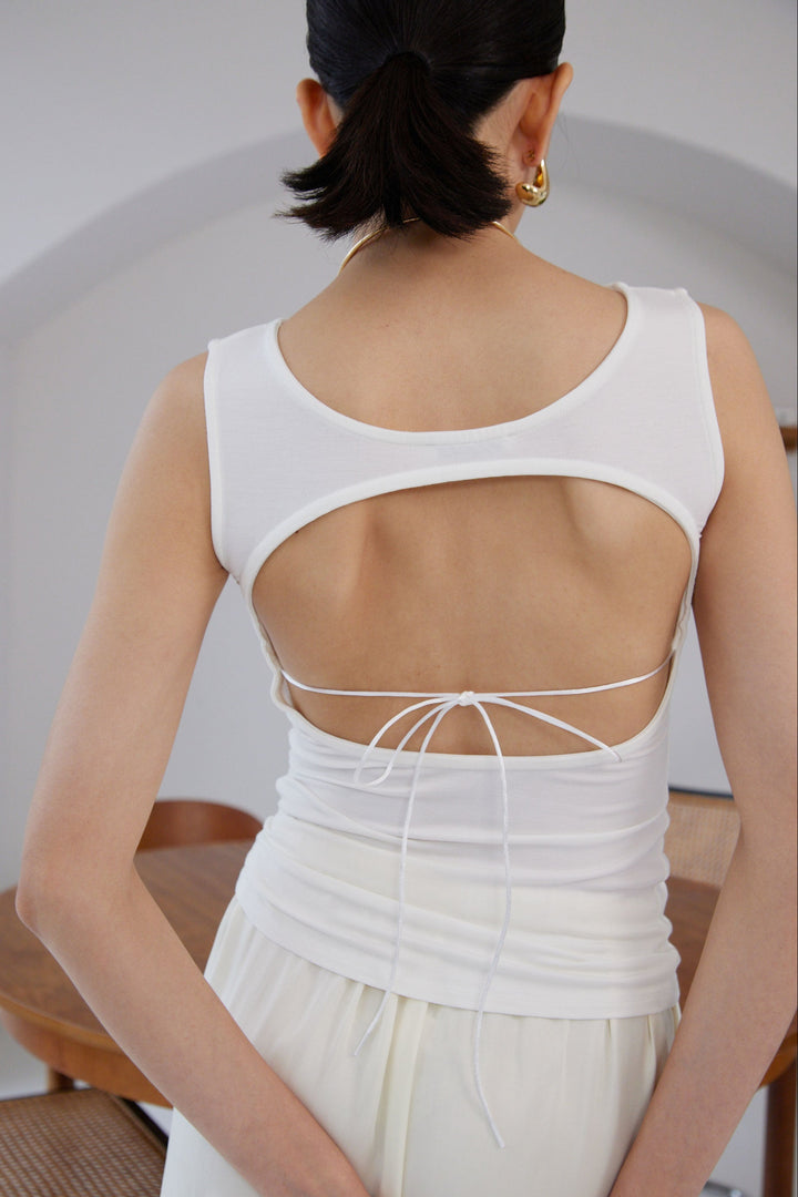 Collagen Open Back Tank Top