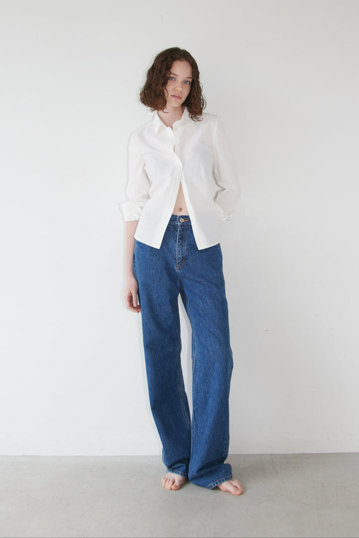 Collagen Straight-Fit Denim Pants