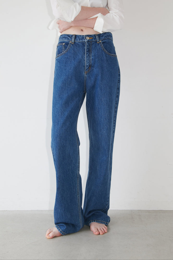 Collagen Straight-Fit Denim Pants