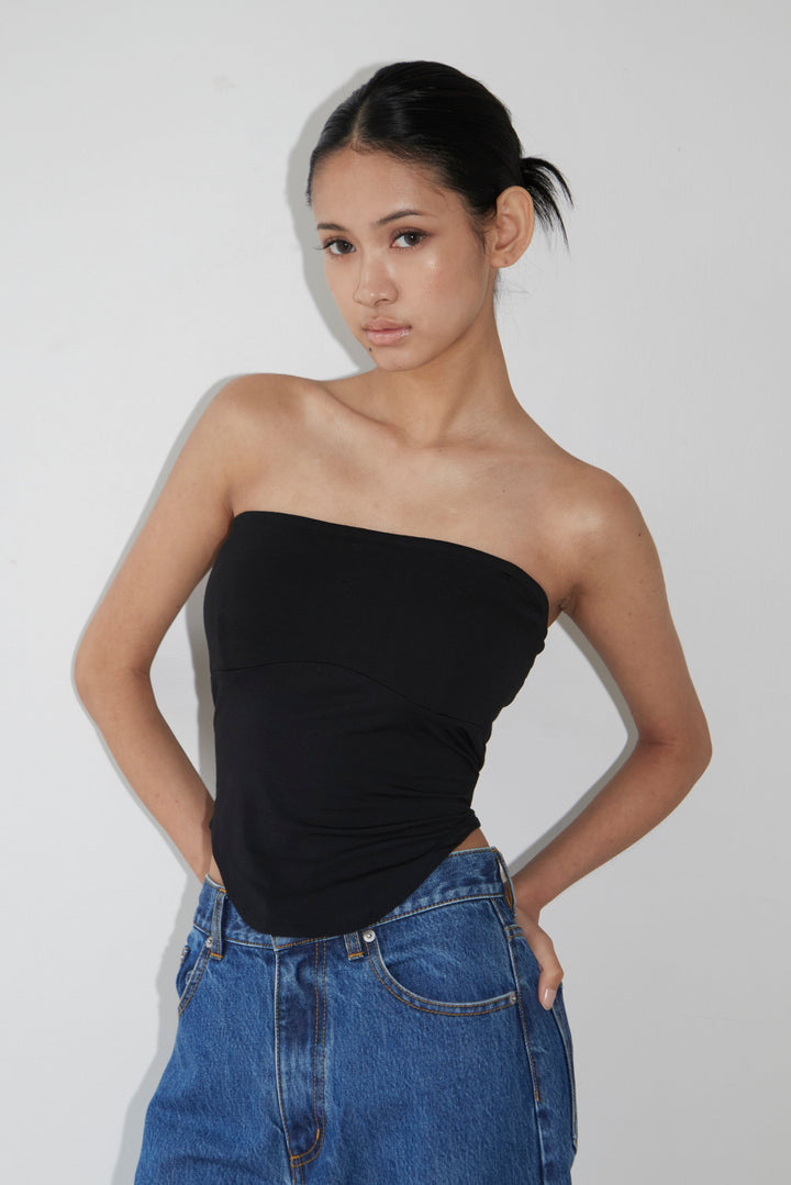 Collagen Curved Line Tube Top