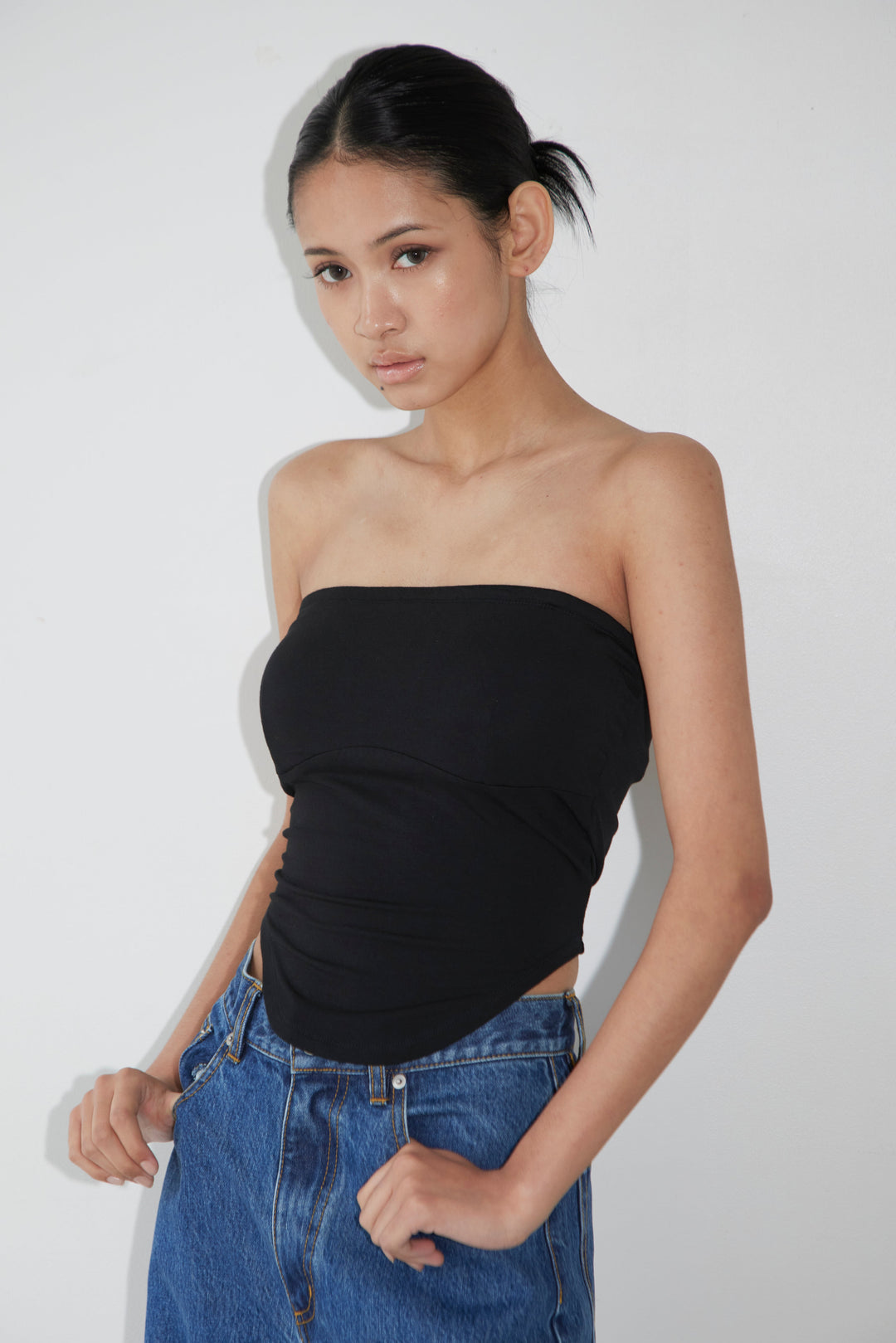 Collagen Curved Line Tube Top