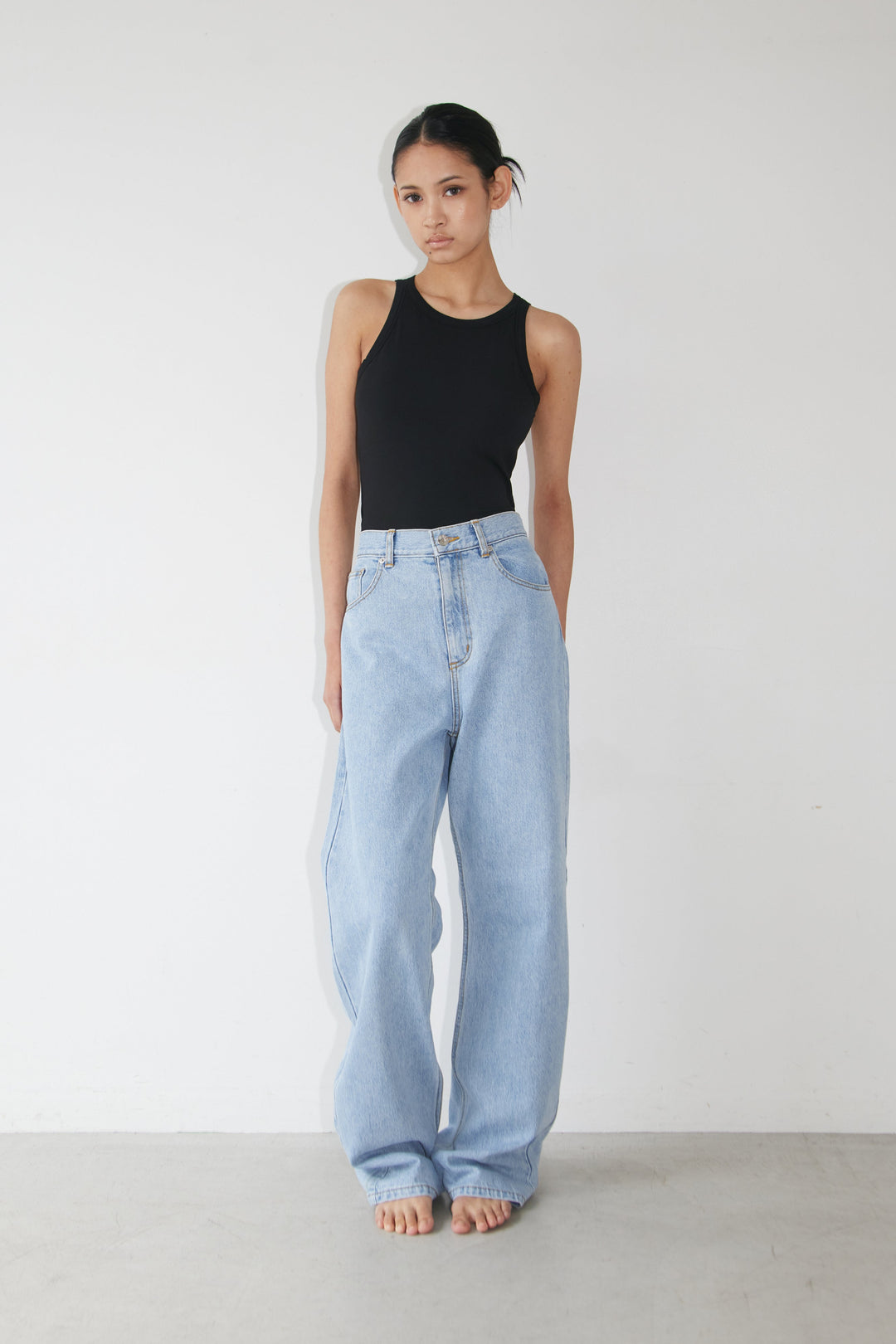 Collagen Straight-Fit Denim Pants