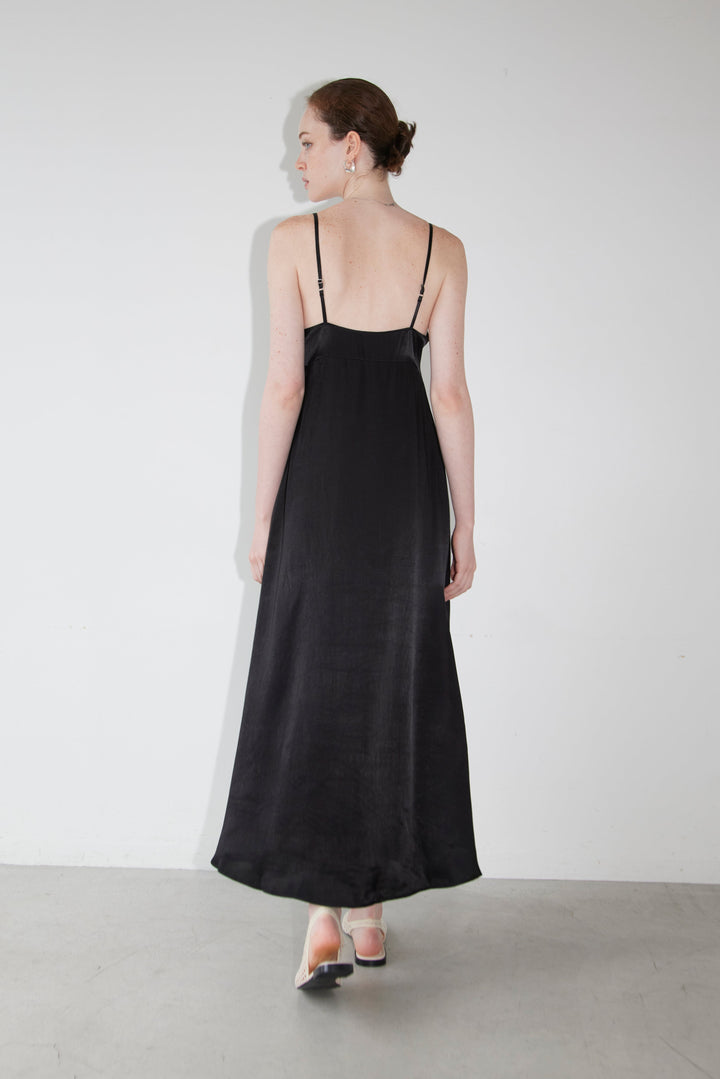 Collagen Satin Slip Dress