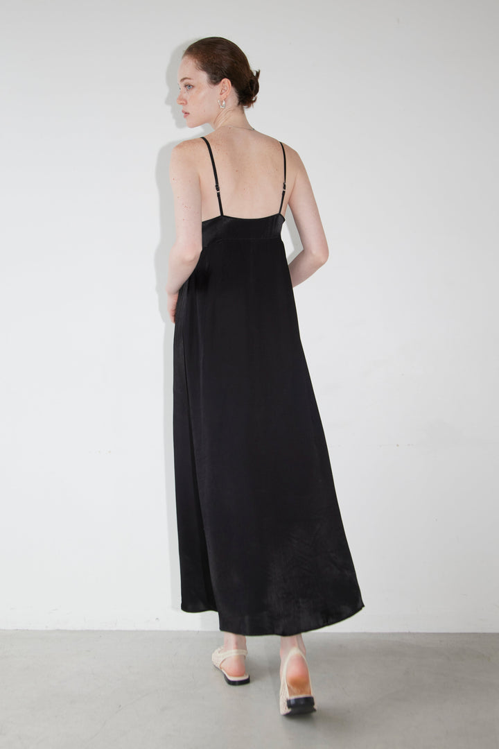 Collagen Satin Slip Dress