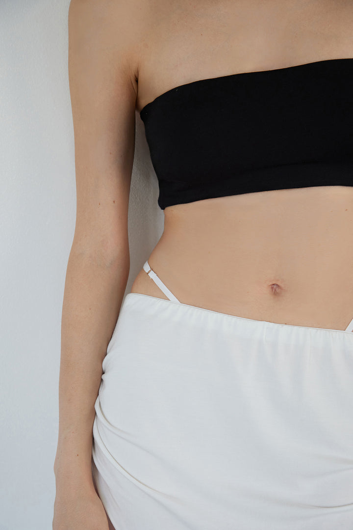 Collagen Double-Strap Waist Maxi Skirt