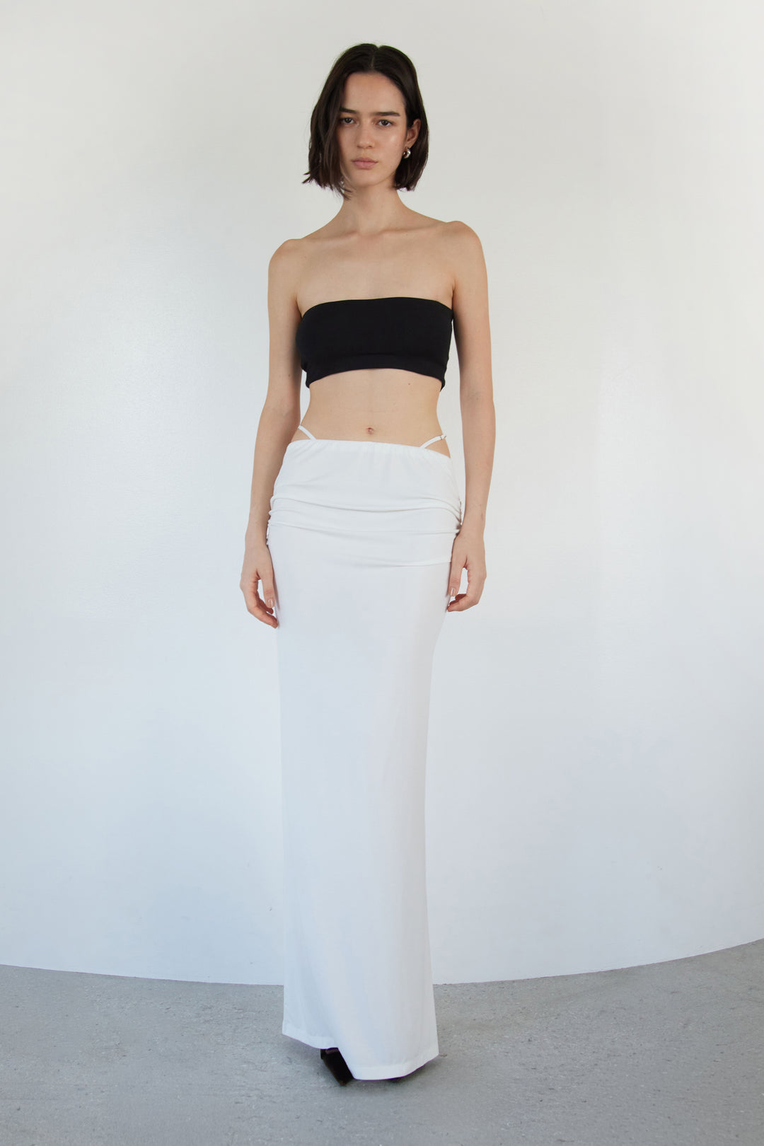 Collagen Double-Strap Waist Maxi Skirt