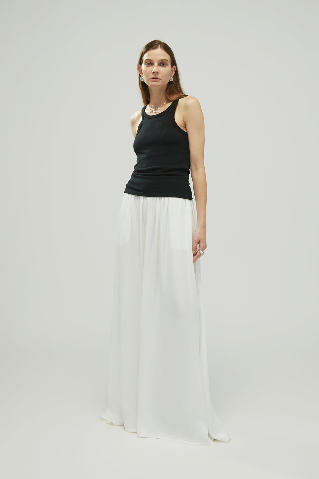 Collagen Ribbed Open Back Tank Top