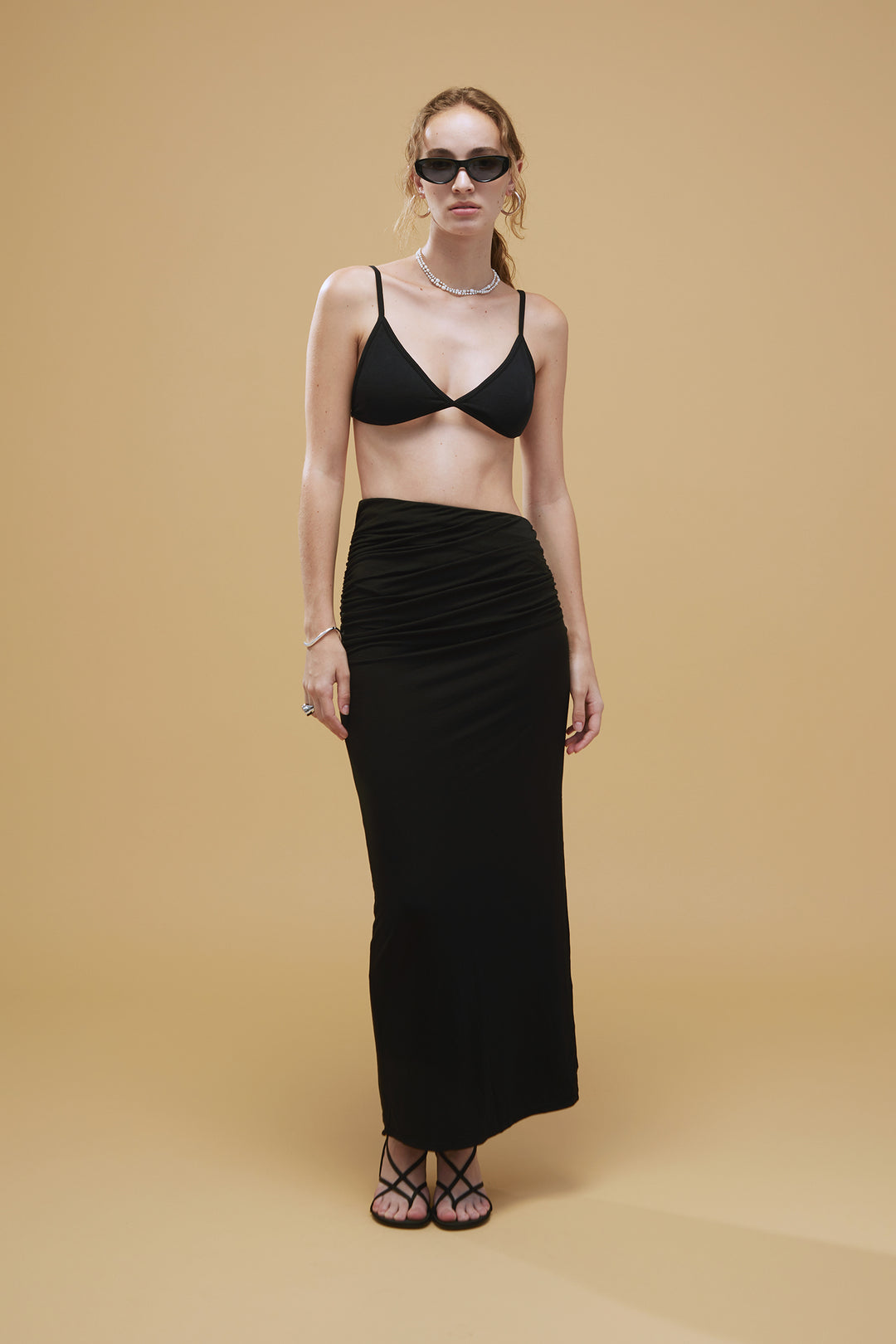 Collagen Ribbed Triangle Bra