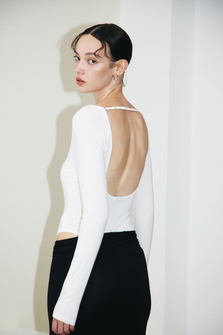 Collagen Scoop-Neck Bodysuit