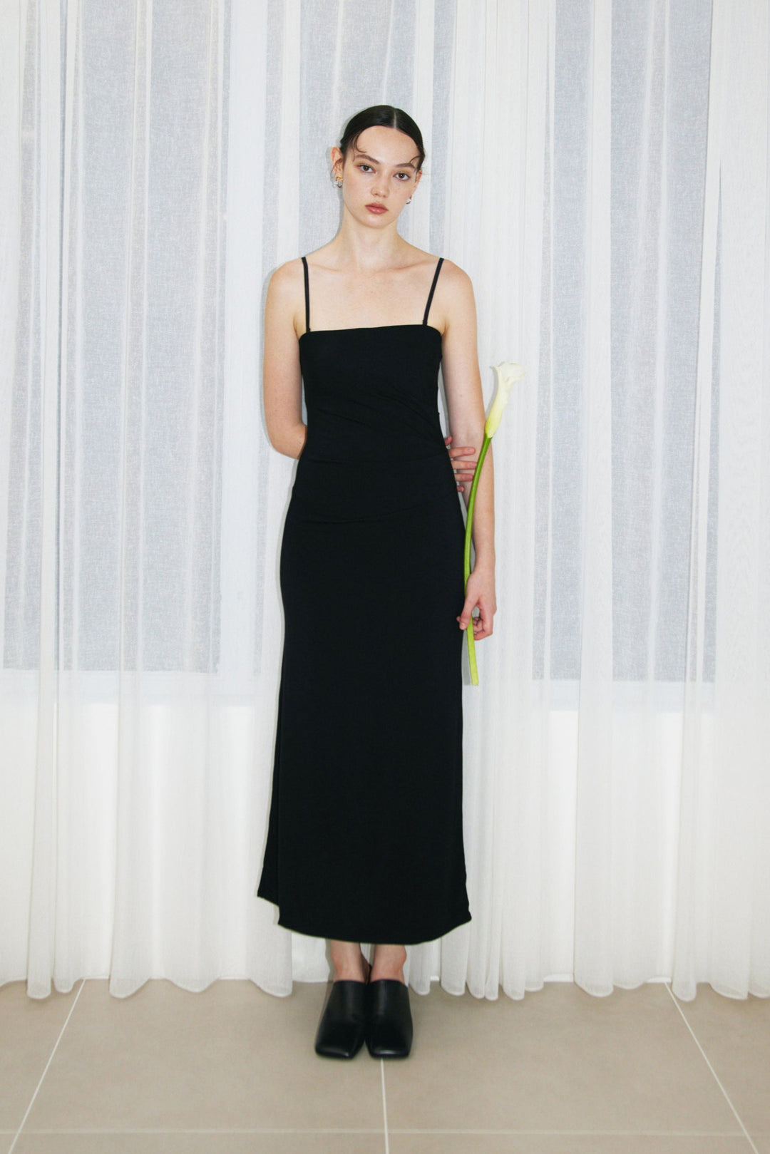 Collagen Gathered Tube Dress
