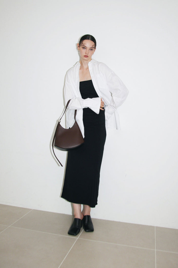 Collagen Gathered Tube Dress