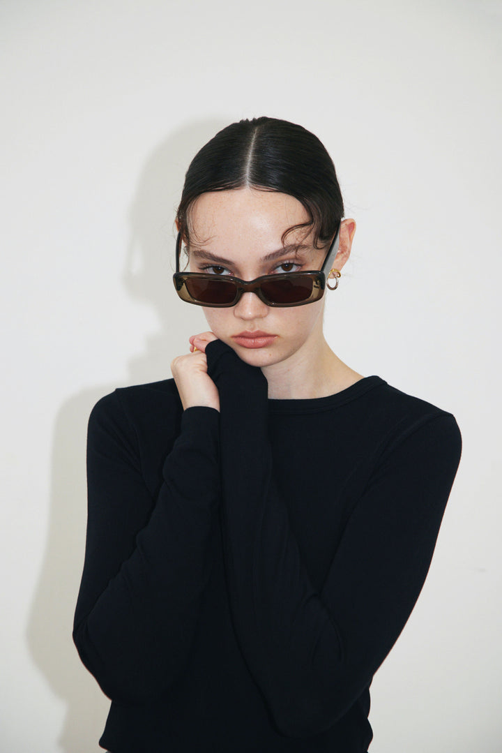 Collagen Ribbed Long Sleeve T-Shirt