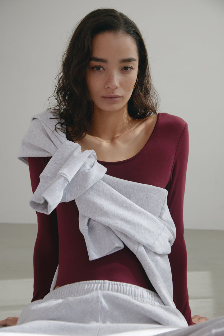 Collagen Scoop-Neck Bodysuit