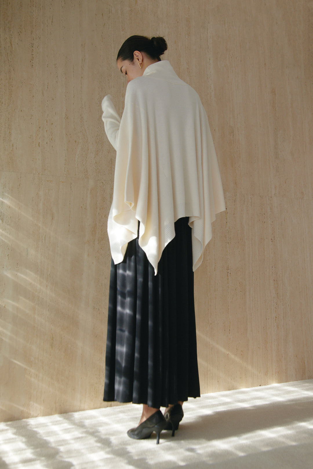 Collagen Cummerbund-Style Flared Skirt