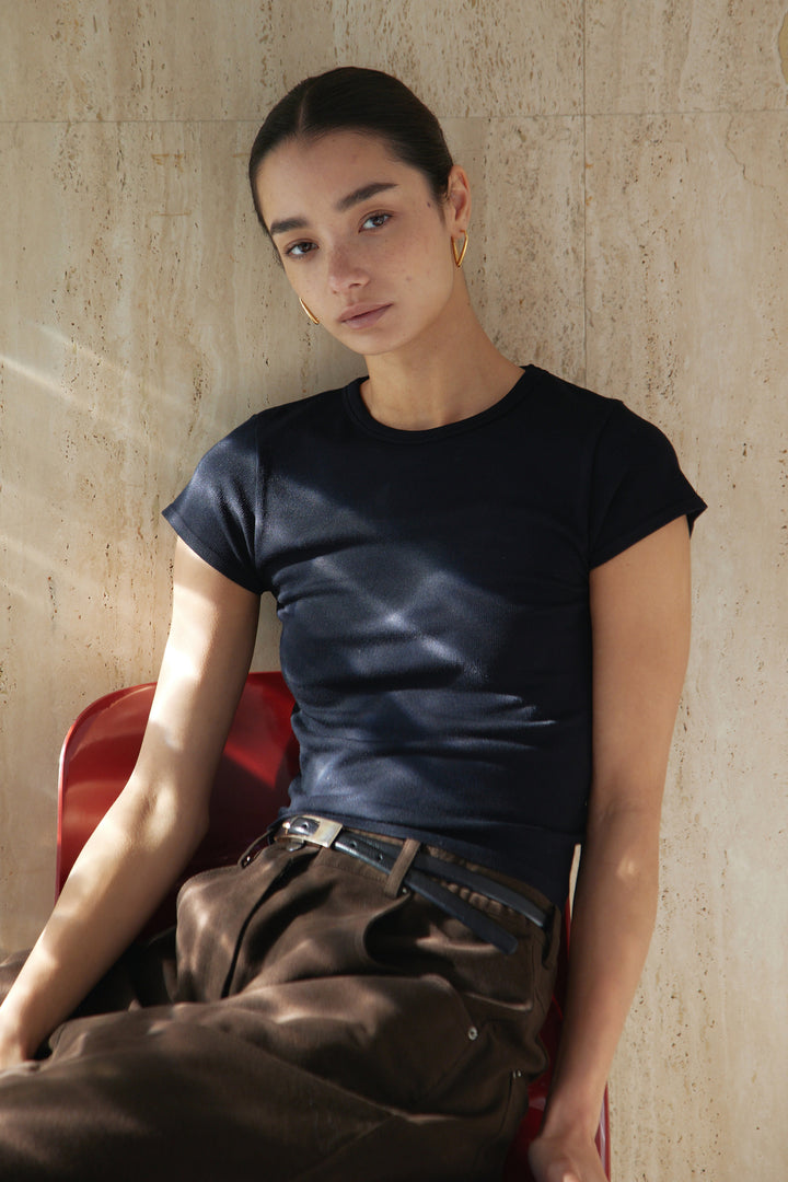 Collagen Ribbed T-Shirt