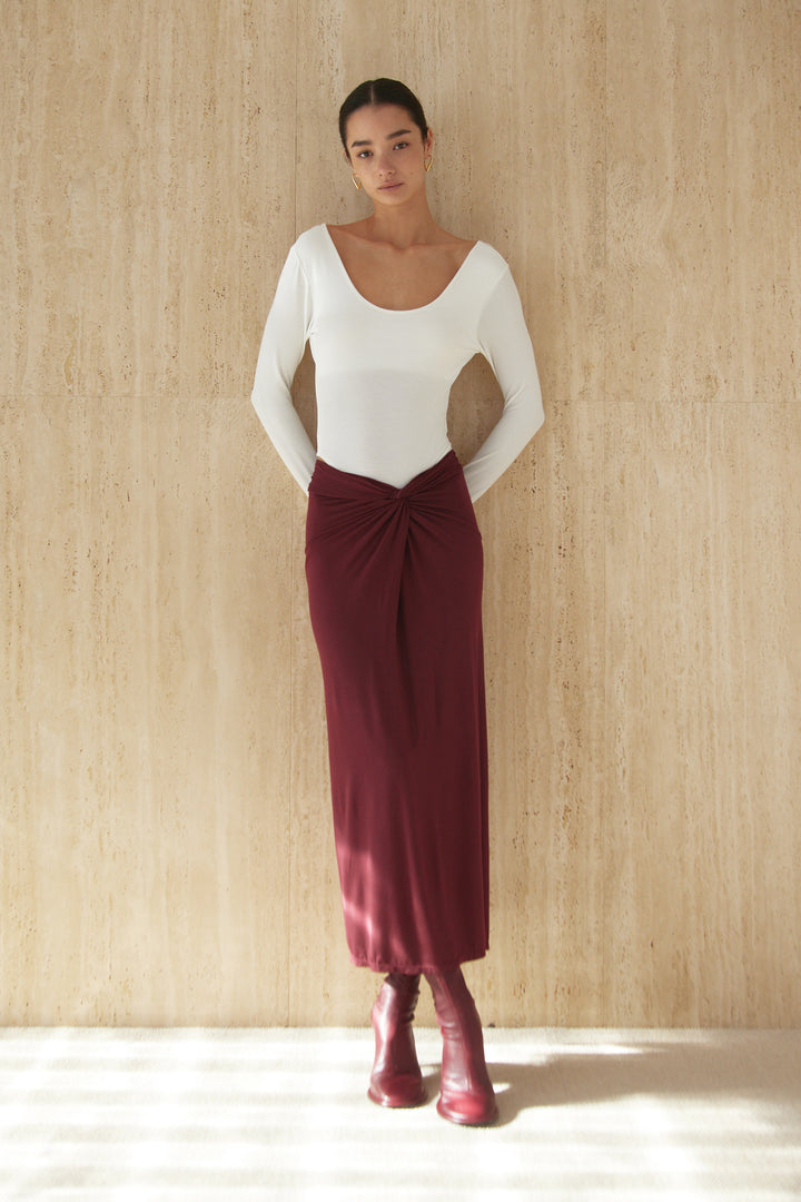 Collagen Knot Detail Skirt