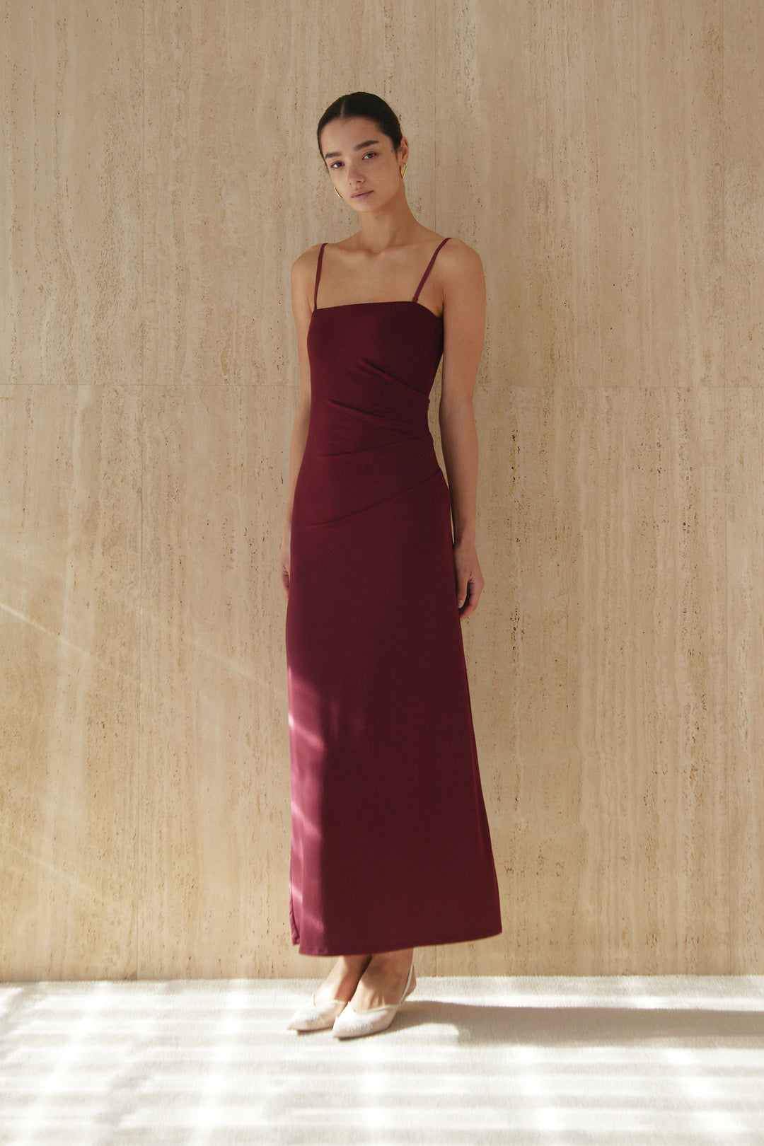 Collagen Gathered Tube Dress