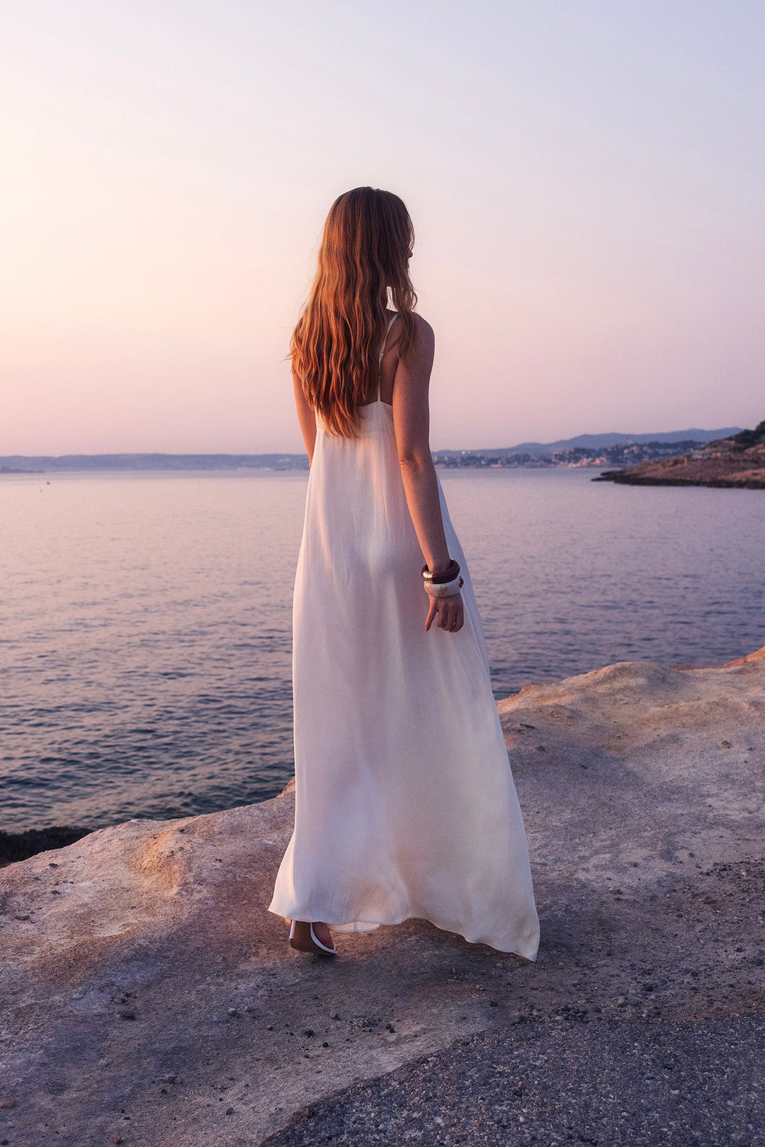 Collagen Satin Slip Dress
