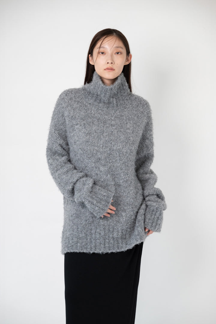 Open back turtle knit