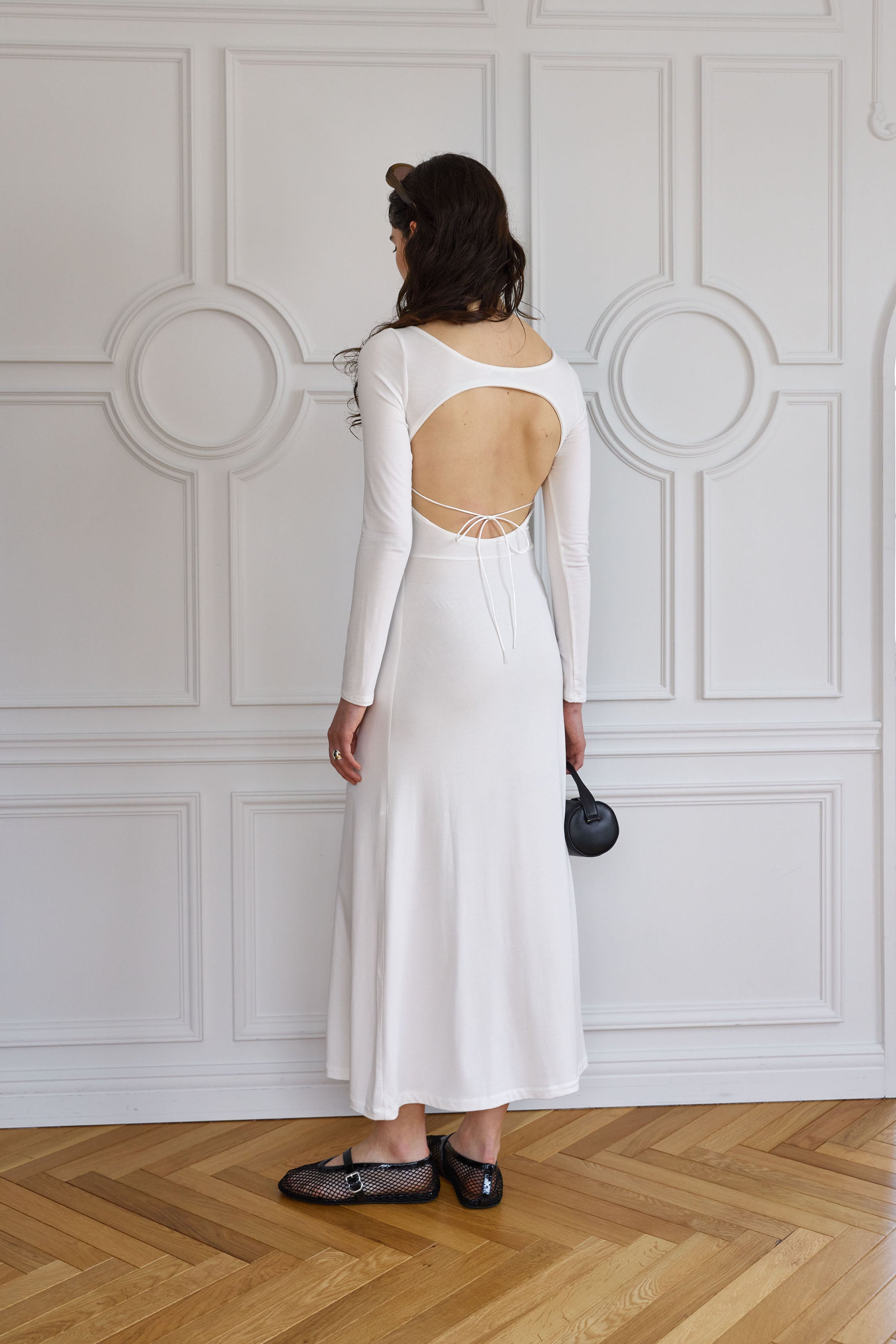 Collagen Open Back Dress – determ;