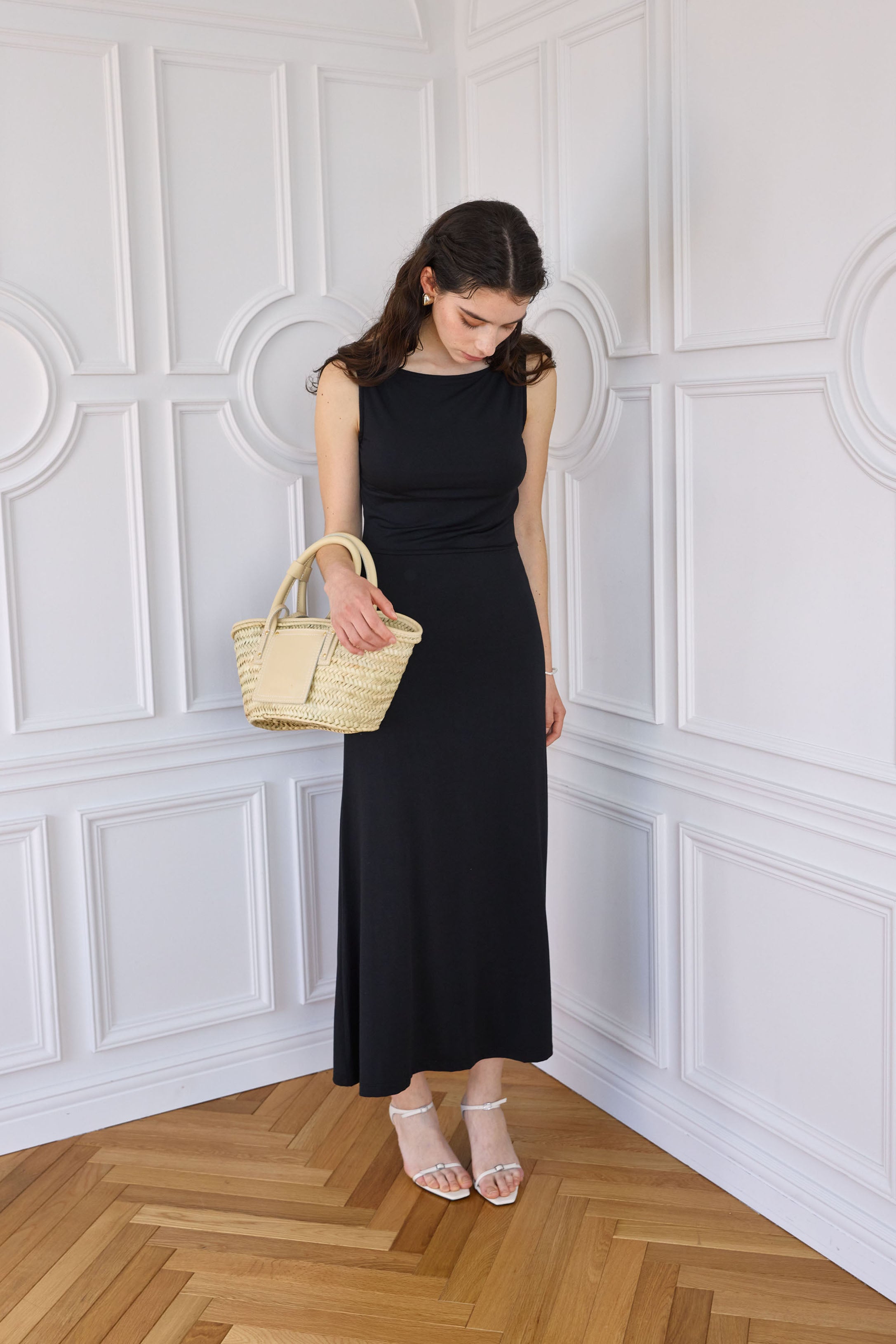 Collagen Sleeveless Open Back Dress – determ;