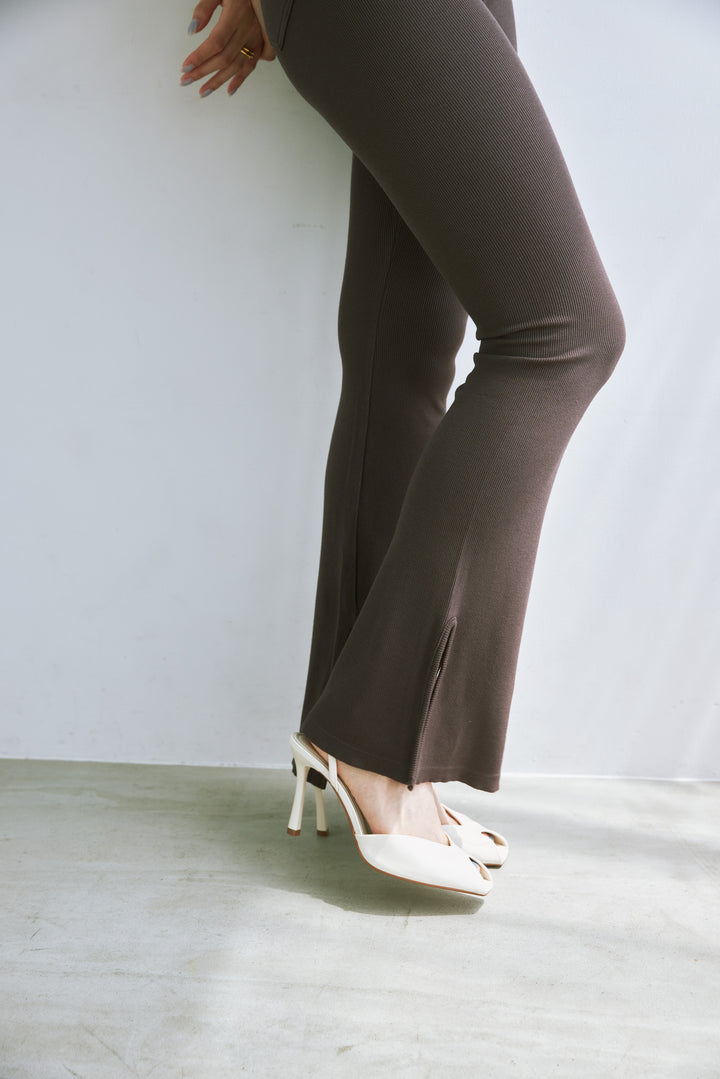 Collagen Ribbed Flared Pants
