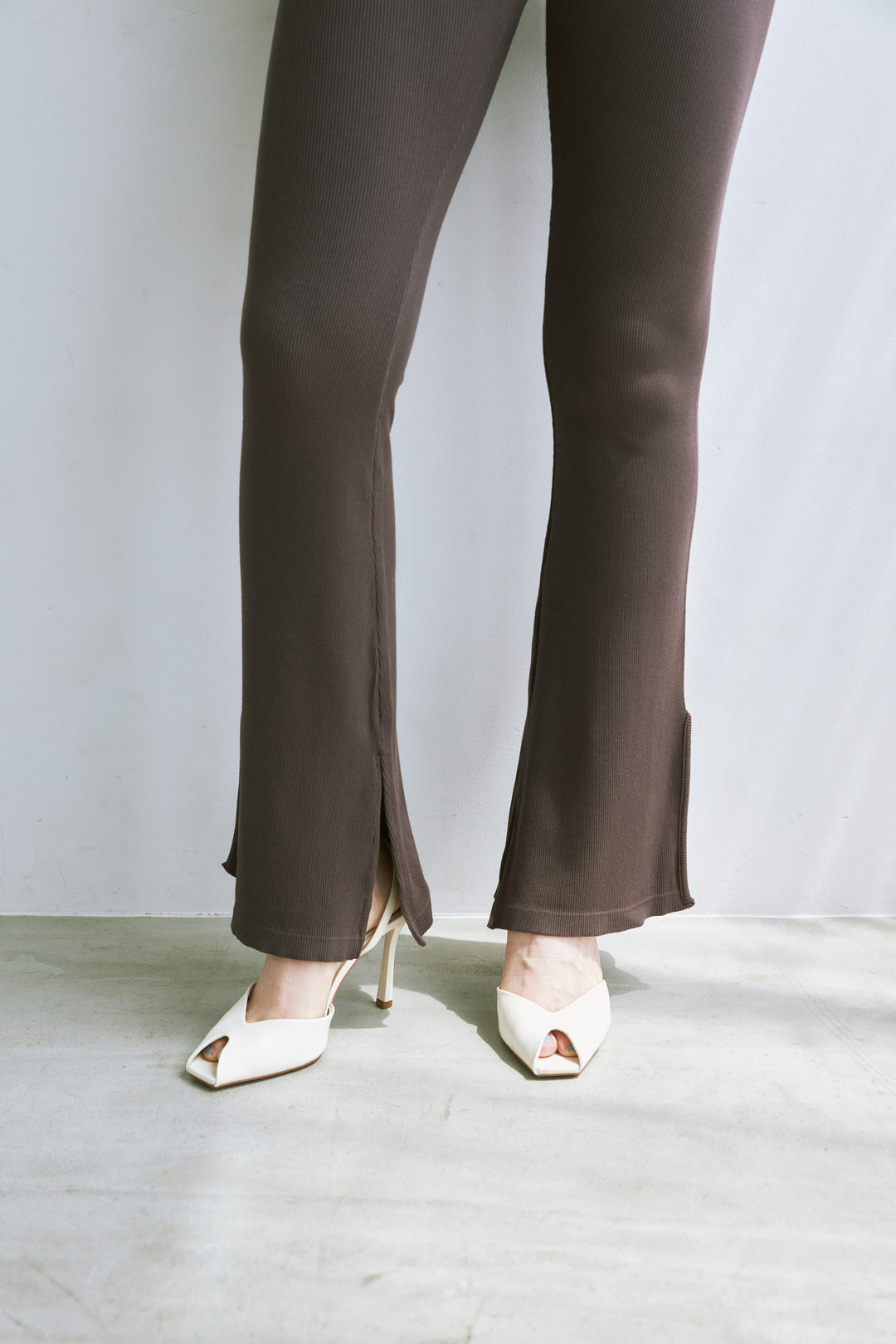 Collagen Ribbed Flared Pants