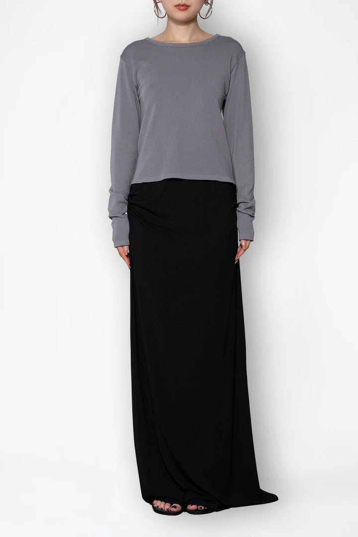Collagen Ribbed Long Sleeve T-Shirt