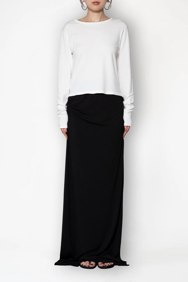 Collagen Ribbed Long Sleeve T-Shirt