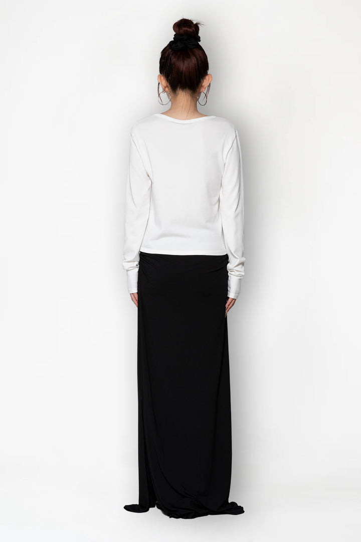 Collagen Ribbed Long Sleeve T-Shirt