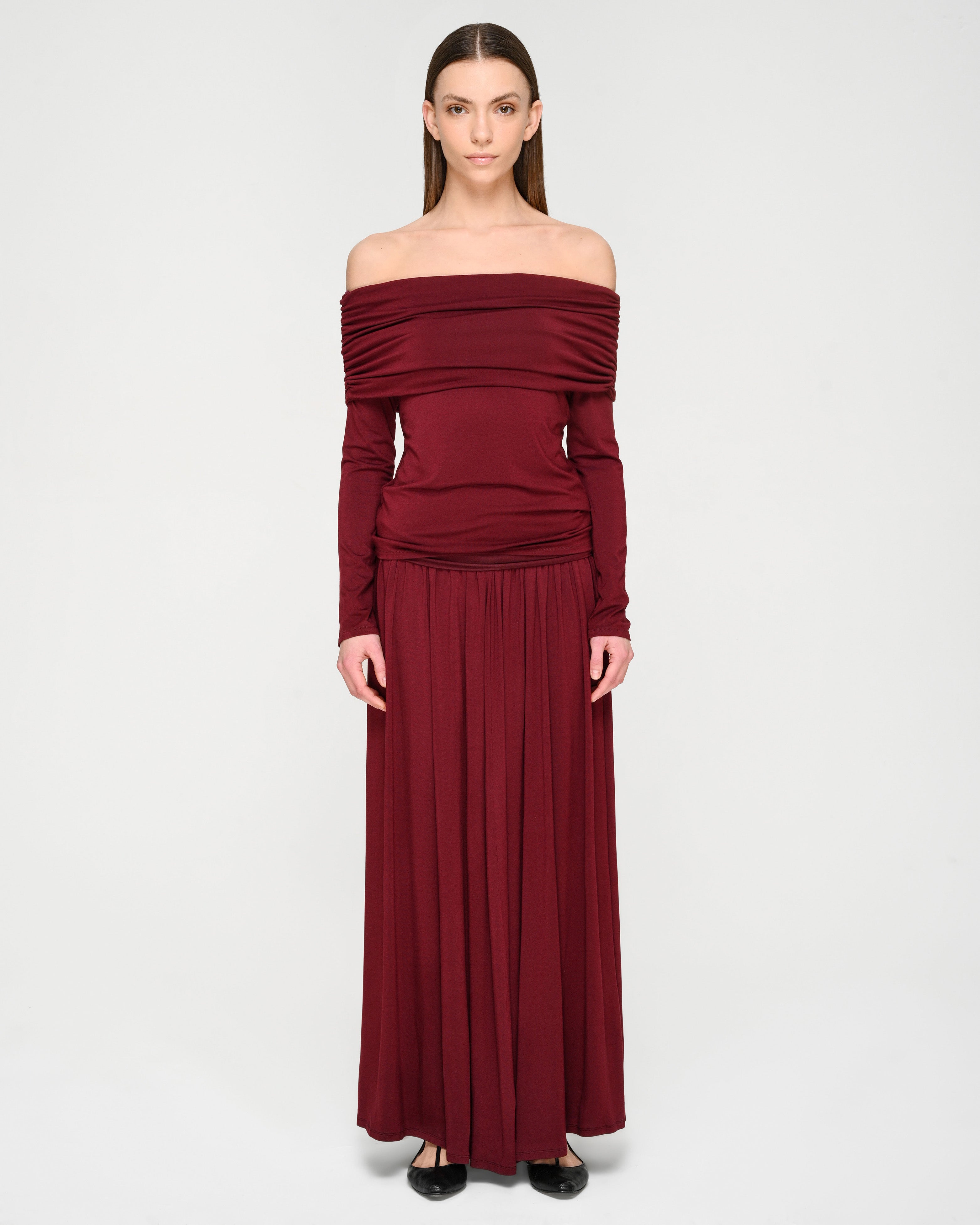 Collagen Off-Shoulder Top – determ;