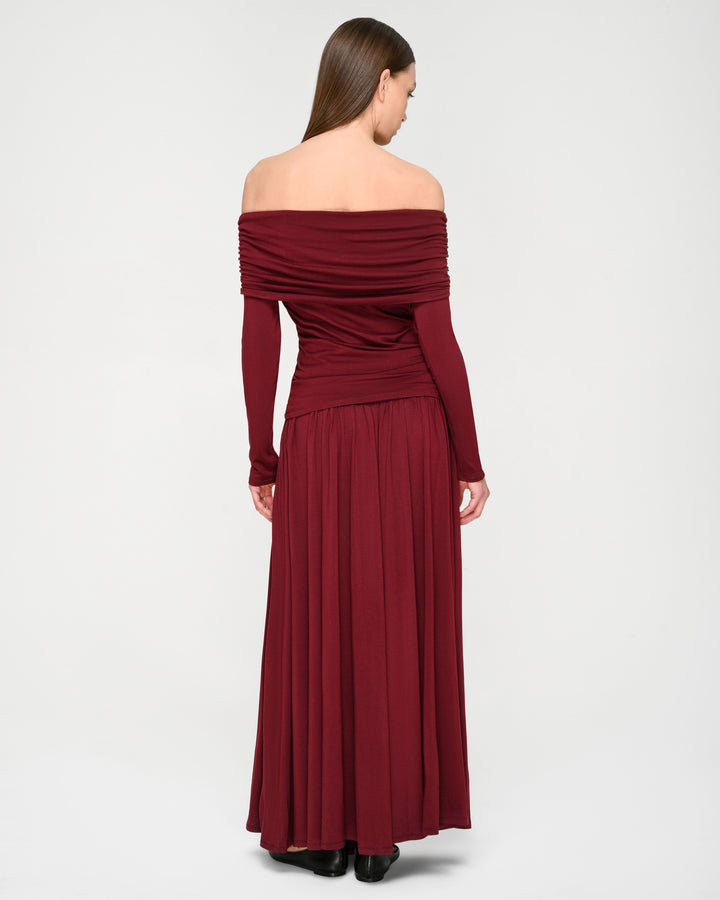 Cummerbund-Style Flared Skirt