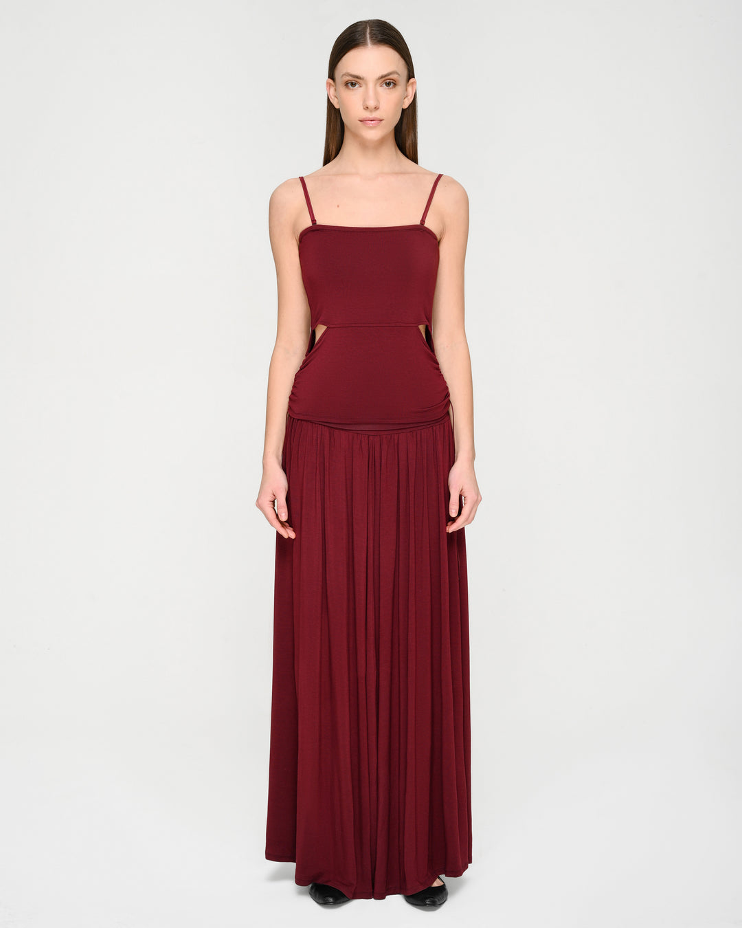 Cummerbund-Style Flared Skirt