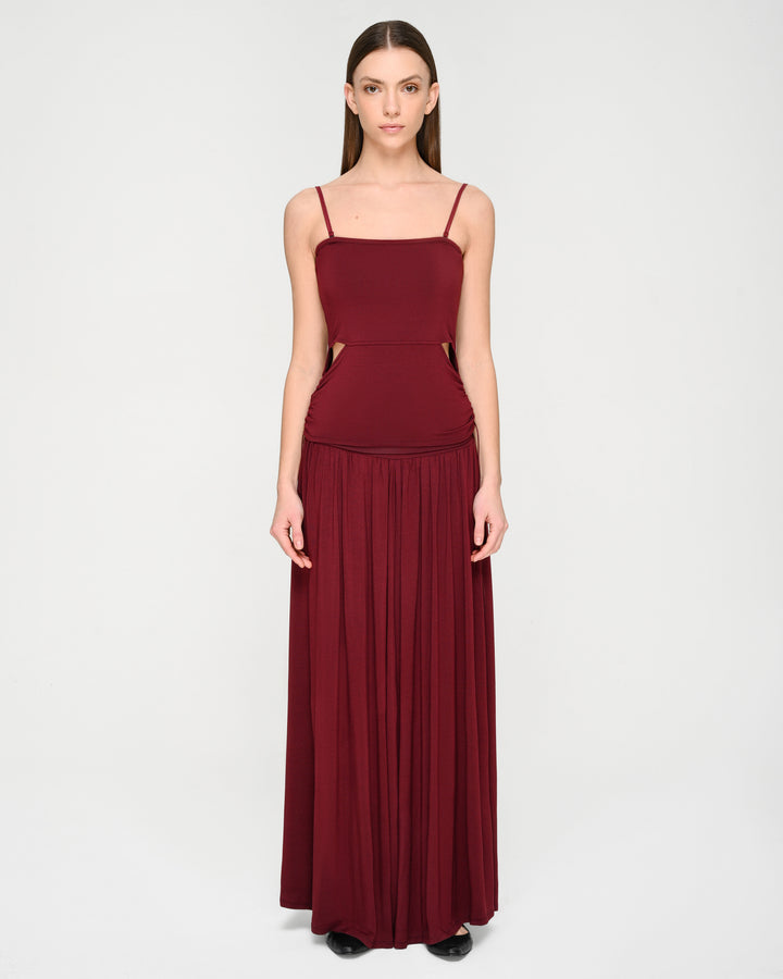 Cummerbund-Style Flared Skirt
