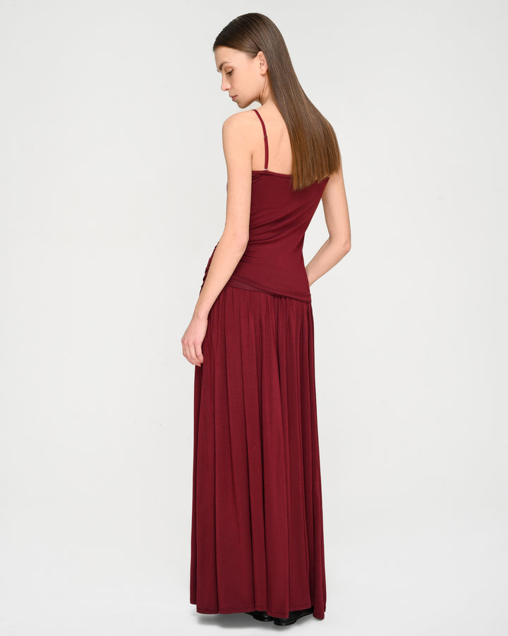 Cummerbund-Style Flared Skirt