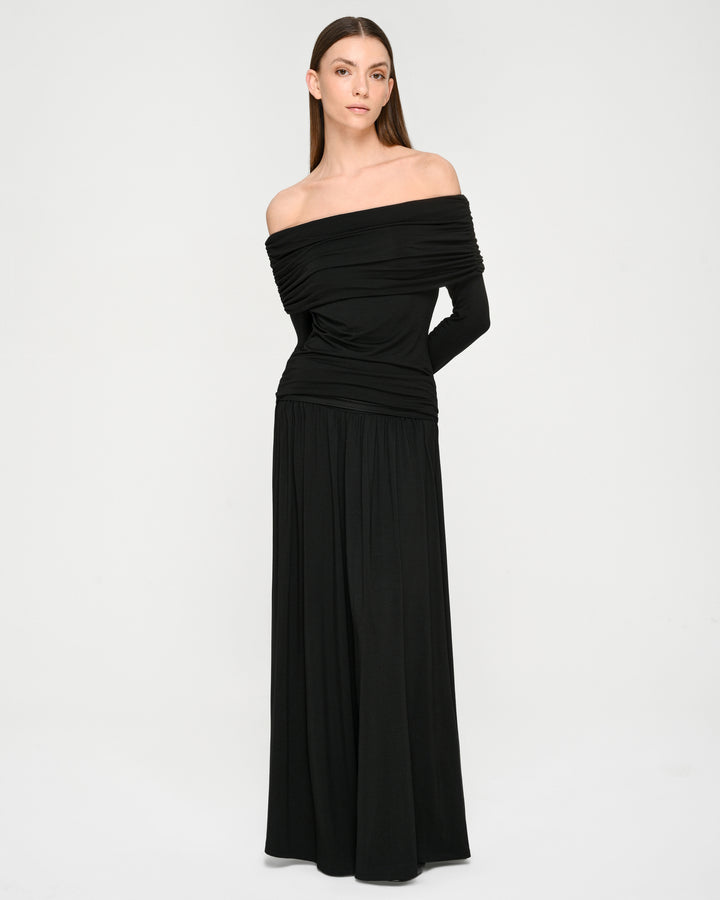 Cummerbund-Style Flared Skirt