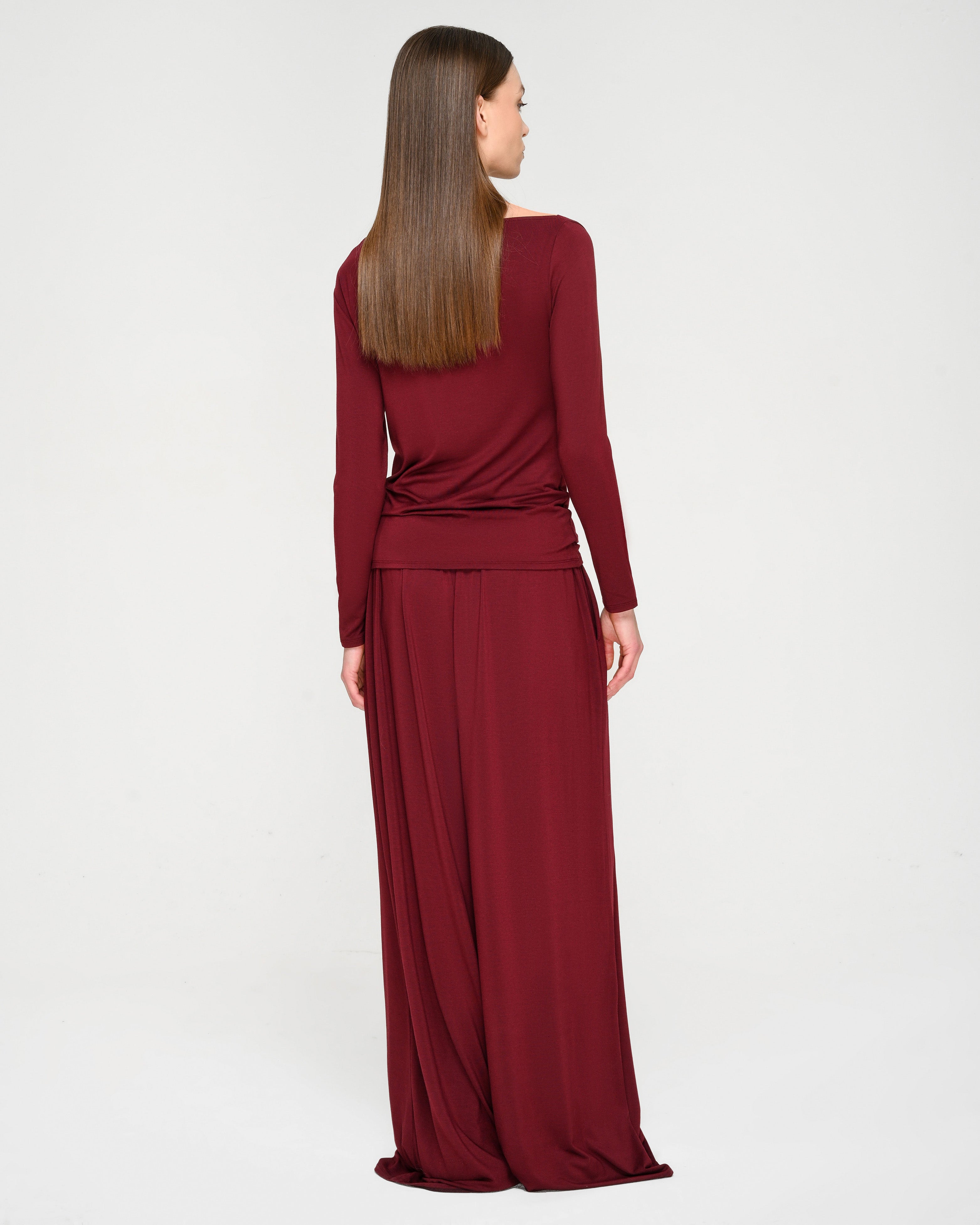 Collagen Asymmetrical Draped Top – determ;