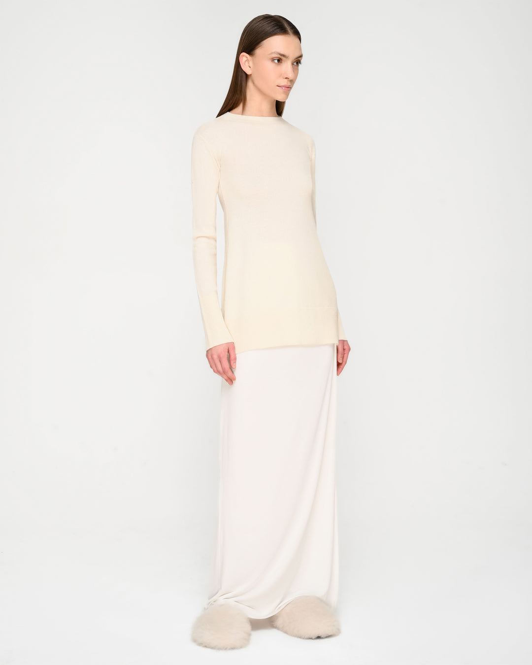 Double-Strap Waist Maxi Skirt